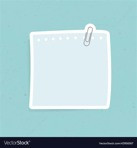 Blue reminder note sticker Royalty Free Vector Image