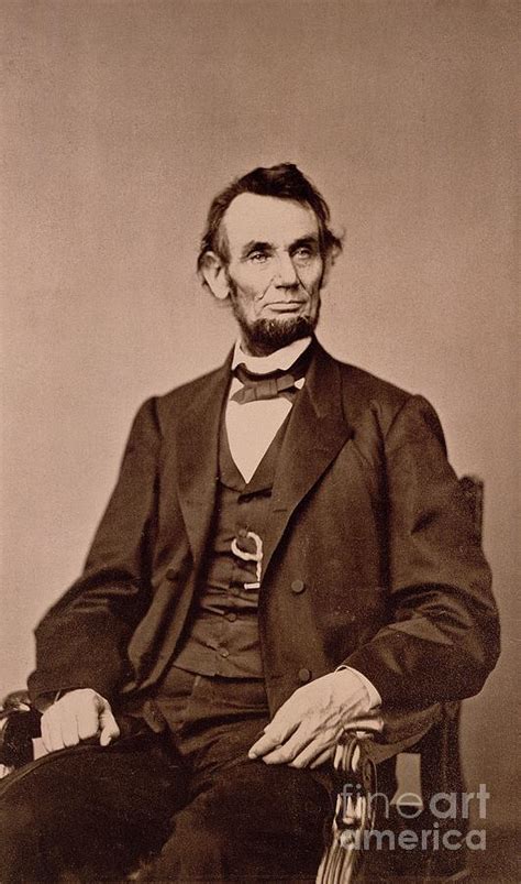 Portrait Of Abraham Lincoln Photograph by Mathew Brady