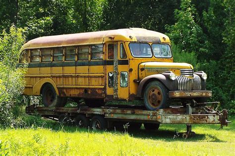 Old Schoolbus Photograph by Keith Bass