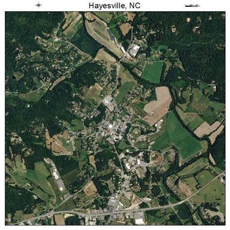 Aerial Photography Map of Hayesville, NC North Carolina