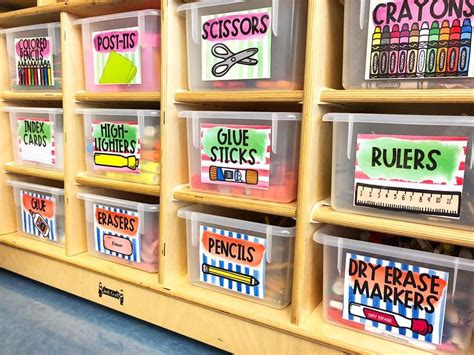 I 💜 these Supply Bin Labels!! 🤗 I used the editable labels in my ...