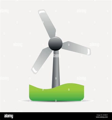 Wind turbine clipart, illustration vector Stock Vector Image & Art - Alamy