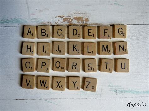 Vintage Scrabble Tiles Type 2 - Etsy