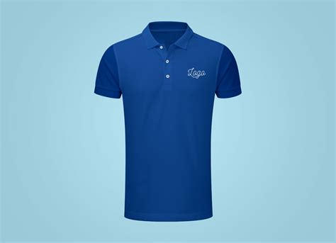 Free Fully Customizable Polo T-Shirt Mockup PSD | Shirt mockup, T shirt ...