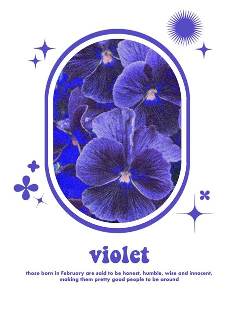 violet for the month of February | Birthdate, Pretty good, Born in february