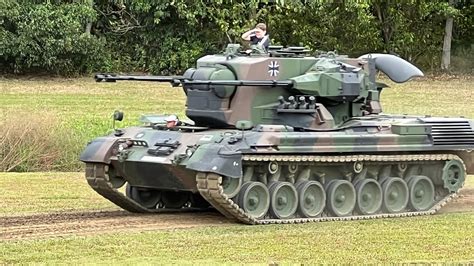 Flakpanzer Gepard running, at The Australian Armour and Artillery Museum 2022. - YouTube