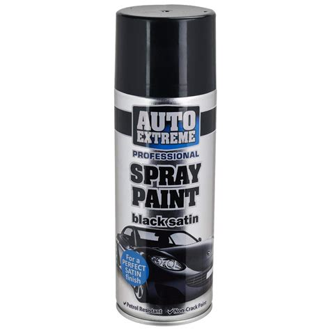 Buy 1x Automotive Extreme High Satin Black Spray Paint 400ml Auto Car Van Bodywork Repair DIY ...