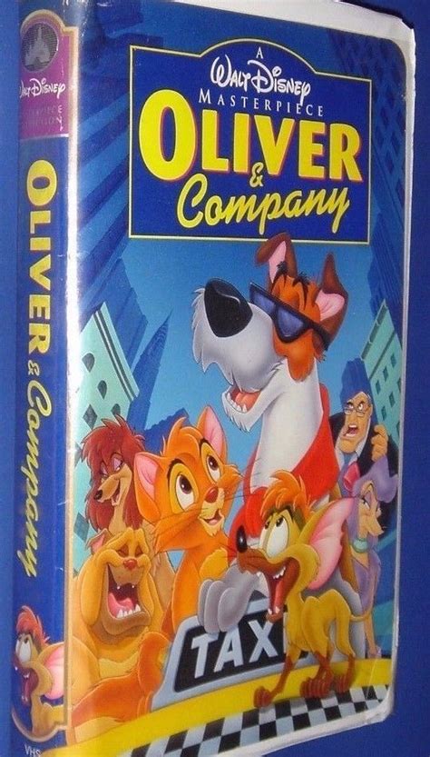 Walt Disney Masterpiece Collection Oliver & Company VHS Tape Home Video Movie Oliver And Company ...