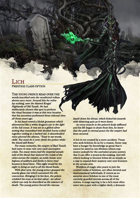 Lich: DnD 5e Homebrew | Dungeons and dragons, Dnd 5e homebrew, Dungeons and dragons homebrew