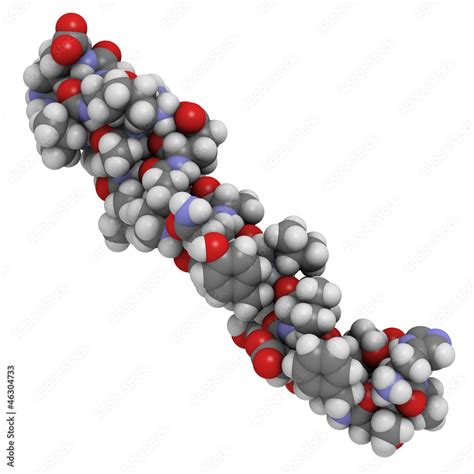 Glucagon-like Peptide 1 (GLP-1) molecule, chemical structure Stock ...