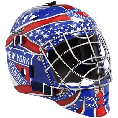 New York Rangers Replica Logo Goalie Mask - Royal Blue - Shop.NHL.com