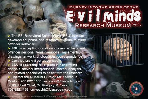 [E.O.M.S.]: The FBI Museum of Evil Minds