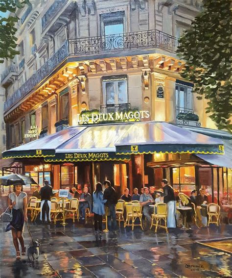 Christopher Stone - Cafe Les Deux Magots, Paris at 1stdibs