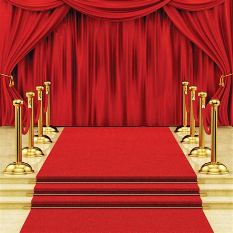 Buy SJOLOON Red Carpet Photography Backdrop Red Curtain Background ...