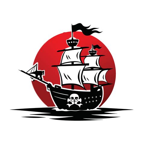 beautiful pirate ship illustration 48324133 Vector Art at Vecteezy