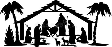 Free Nativity Clipart Silhouette Mountain