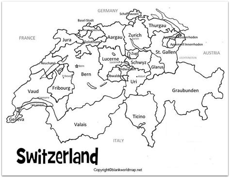 Bern, Printable Maps, Printables, Finland Map, Map Of Switzerland ...