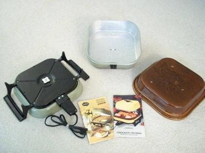 Vintage Sunbeam Electric Skillet Frypan Crocker Slow Cooker + Manual/Recipes | #251755998