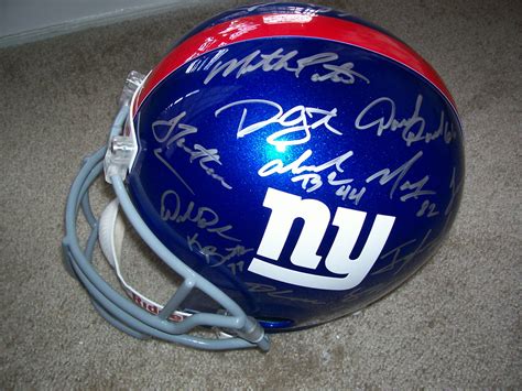 Cool NY Giants Autographed Helmet, check out WWW.ALLAUTOGRAPH.COM | Ny ...