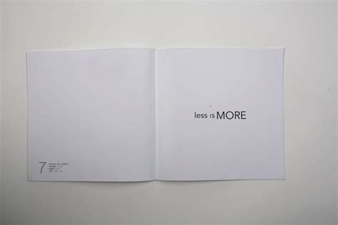 Less is More - Typographic Book 2016 on Behance