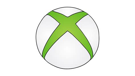 Xbox Logo Line Drawing