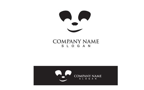 Panda Logo Black And White Head Vector V Logo Template Portfolio Examples, Portfolio Web Design ...