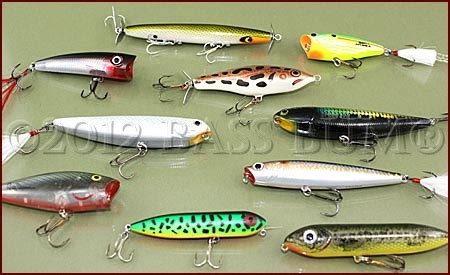 Topwater Lures, Top Water Fishing Lures, Top Water Lures, Bass Poppers