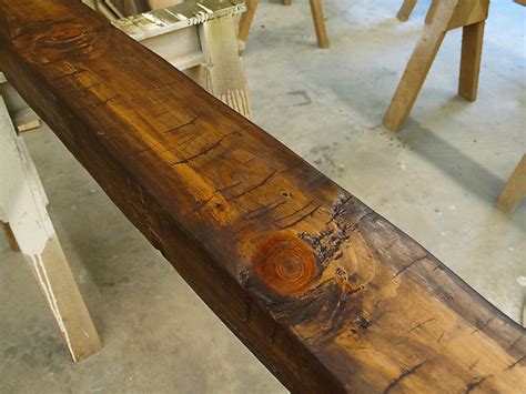 How To Turn New Wood Into Antique Beams | How to antique wood, Faux ...