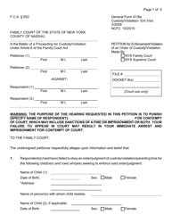 Family Court of the State of New York Forms PDF templates. download Fill and print for free ...