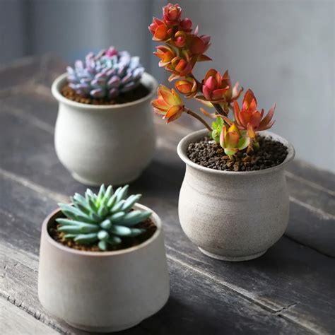 Aliexpress.com : Buy Desktop Flowerpots Mini Ceramic Planter Garden ...