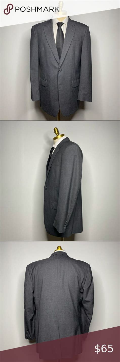 Jos A Bank Suit - Gray Classic Wool Mens 42R 36W | Suits, Business suit ...