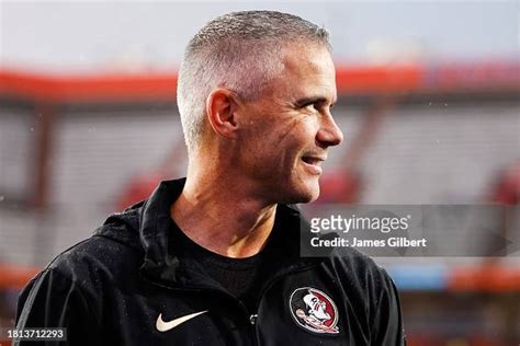 ead coach Mike Norvell of the Florida State Seminoles arrives before ...