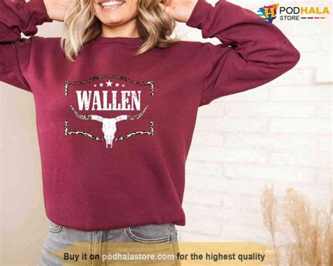 Morgan Wallen Tour Merch, Vintage Bull Skull Morgan Wallen Sweatshirt ...