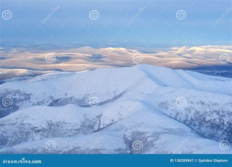 Winter Oymyakon Yakutia from a Bird`s-eye View. Stock Image - Image of ...