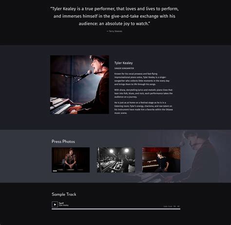 Musician Epk Template