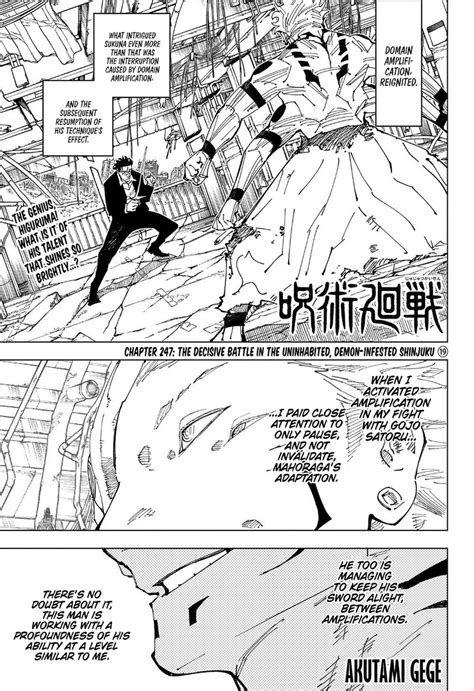 Jujutsu Kaisen, Chapter 247 - Jujutsu Kaisen Manga Online