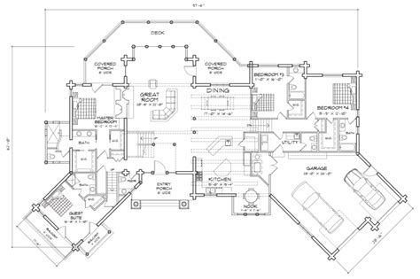 Blue Ridge | Log home floor plan