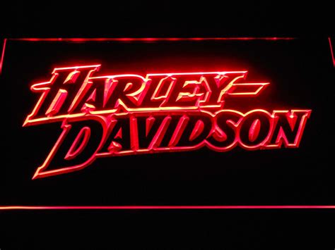 Harley Davidson Stylized Wordmark LED Neon Sign | SafeSpecial