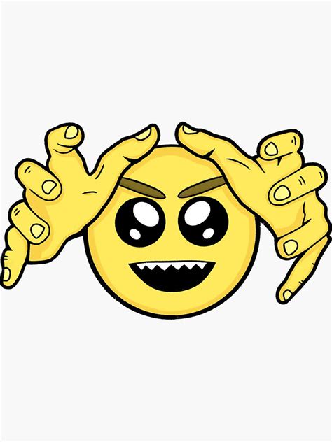 "Grabbing Hands Cursed Emoji Sticker" Sticker for Sale by cursedemoge ...