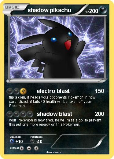 Pokémon shadow pikachu 1026 1026 - electro blast - My Pokemon Card