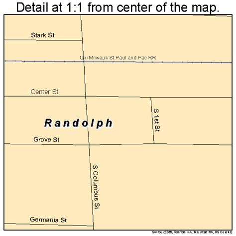 Randolph Wisconsin Street Map 5566150