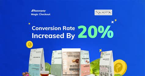 Namhya Foods Increased its Conversion Rate by 20% with Razorpay Magic Checkout 🚀 - Razorpay Blog