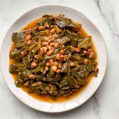 Slow Cooker Black-Eyed Peas and Collard Greens Recipe