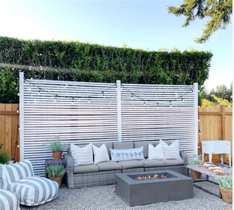 Grill Area - Privacy Screen Pergola - Dreaming of Homemaking