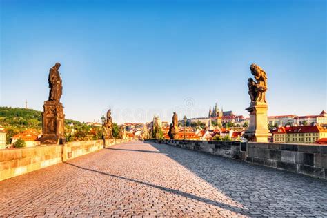 Charles Bridge at Sunrise, Prague Stock Image - Image of landscape, cathedral: 239132963