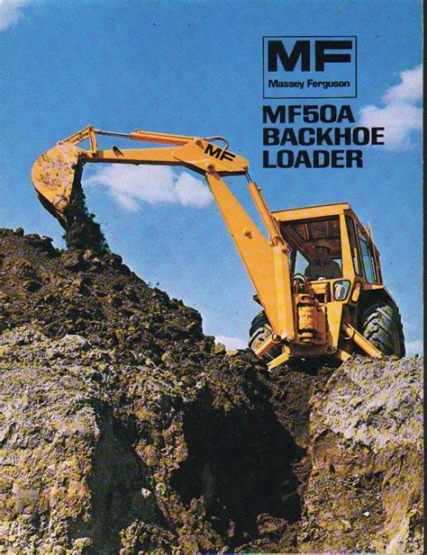 Massey Ferguson MF-50A MF50 A Tractor Backhoe Loader Operators Manual • £11.99 | Backhoe loader ...