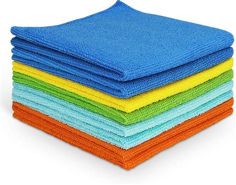 AIDEA Microfiber Cleaning Cloths Edgeless Softer, More Absorbent, Lint-Free, Wash Cloth for Home ...