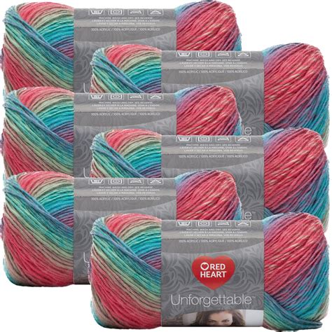 Red Heart Unforgettable Yarn-Parrot, Multipack Of 6 - Walmart.com - Walmart.com