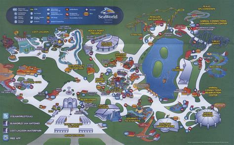 Sea World San Antonio - 2011 Map | Sea world, Seaworld (san antonio), Map