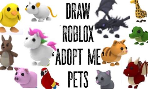 Draw Roblox Adopt Me Pets | Pets, Roblox, Adoption